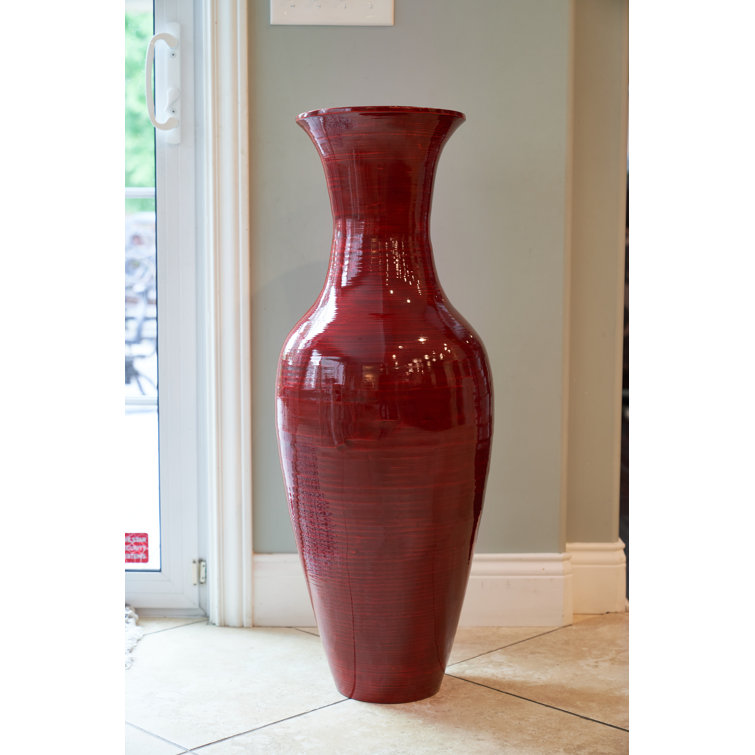 Wood Floor Vase
